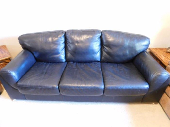 Genuine Leather Sofa by Leather Center 