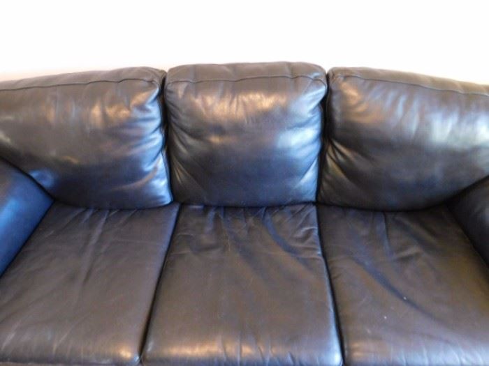 Genuine Leather Sofa by Leather Center 