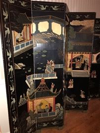 Beautiful and ornate decorative Asian inspired screen 
