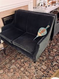 Room and Board Velvet Settee