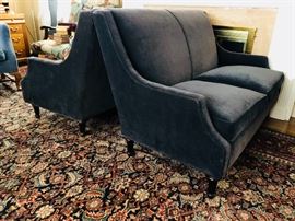 Room and Board velvet Settee