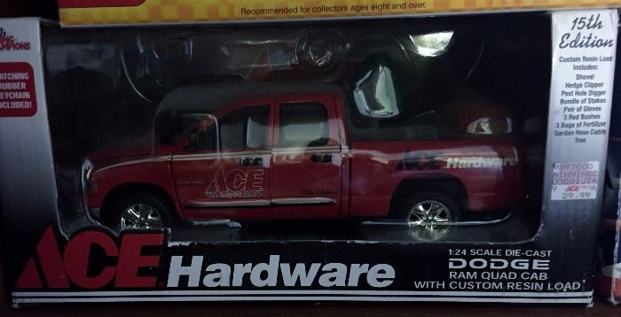 Ace Hardware 1:24 Scale Die-Cast Dodge Ram Quad Cab with Custom Resin Load