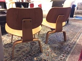 Pair of Eames (LCW) Molded Plywood Chairs. 2004