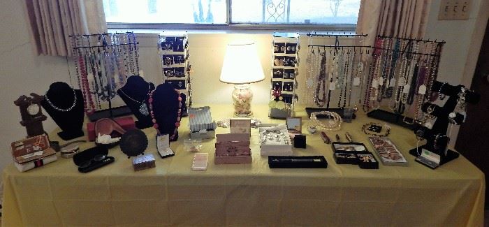 Costume Jewelry, Antique Glasses, Knifes, and More