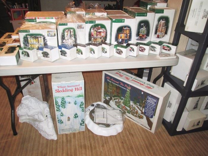 Basement:  Dept 56 Cottage's, House's, Dickens village and other things