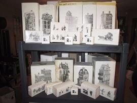 Basement:  Dept 56 Cottage's, House's, Dickens village and other things