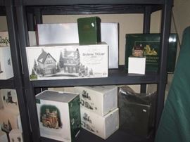 Basement:  Dept 56 Cottage's, House's, Dickens village and other things