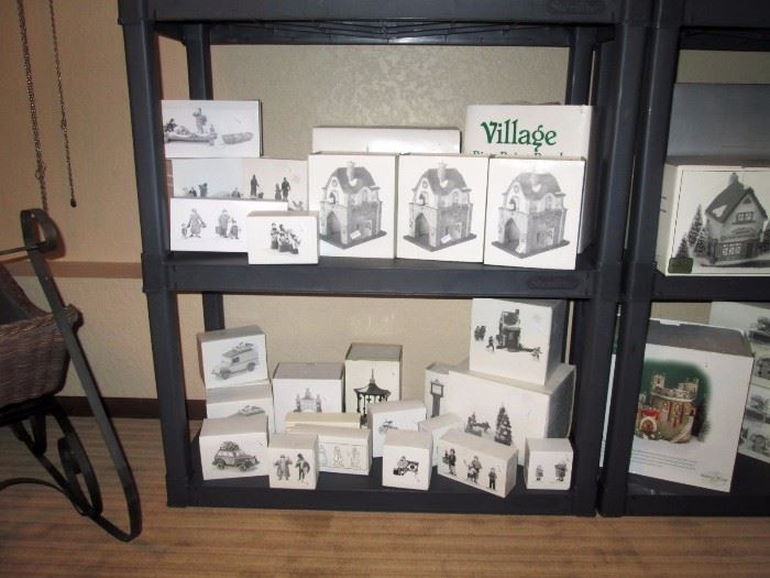 Basement: Dept 56 Cottage's, House's, Dickens village and other things