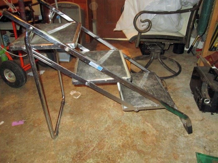 Garage: Chrome 3 Steps Unit for Pets