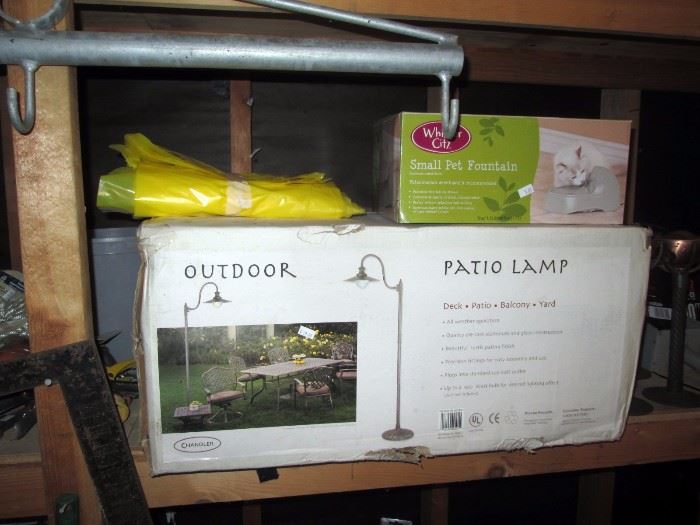Garage: New in the Box Out Door Patio Lamp