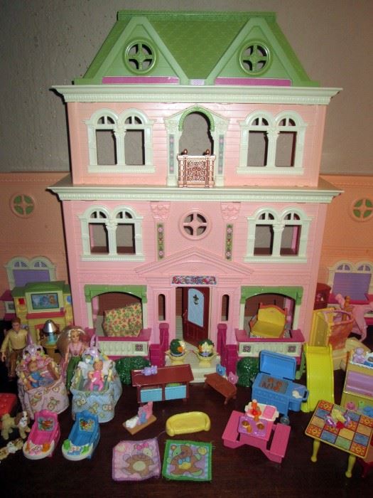 Living Room:  Fisher Price loving Family Twin Time Doll House w/Furniture