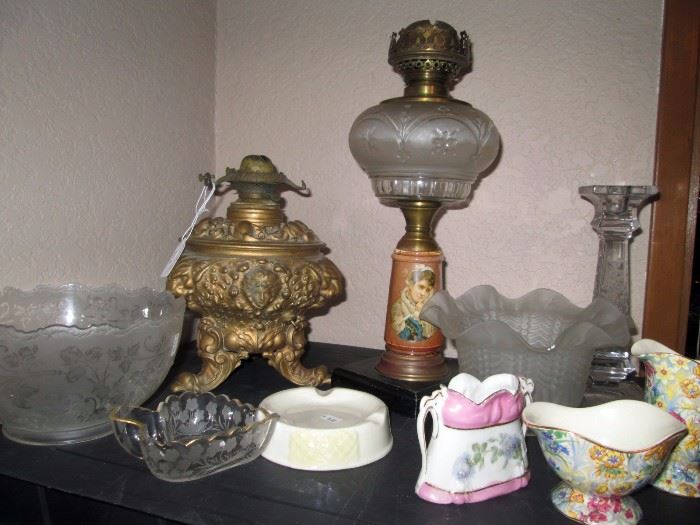 Dining Room:  Oil Lamps