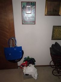 UpStairs Center Bedroom: Bags, Pictures,