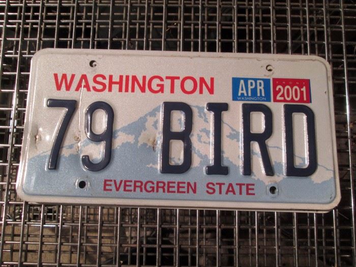 Garage: Washington License Plates "79 Bird"