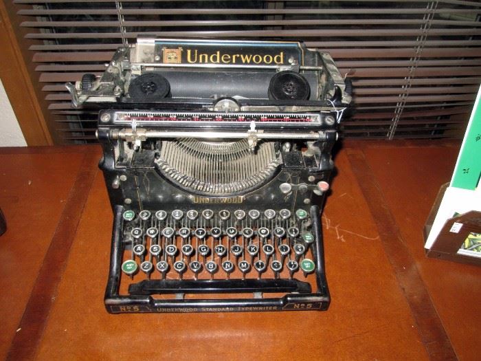 Upstairs Hall:  Underwood Typewriter