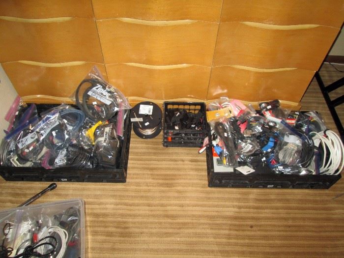 Basement: Gold Amp & Guitar Wire, Tons of Connecting wire for Stereo, etc