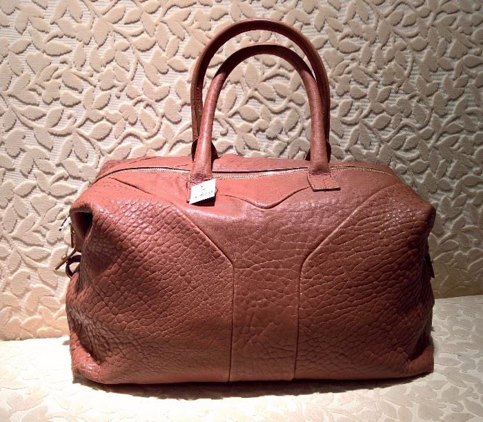 CL 6 - Yves Saint Laurent Brown Pebbled Leather Easy Y Zip Tote Bag    NEW    