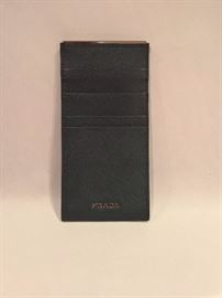 GA  - Prada Forest Green  Leather Credit Card Holder    