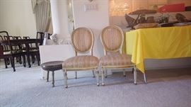 Vintage upholstered chairs