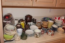 A wide array of Asian kitchen accessories -- bowls, plates and more!