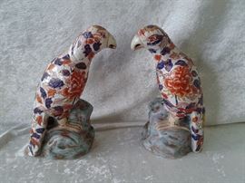 Pair of Imari Parrots