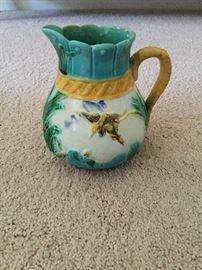 Majolica milk jug