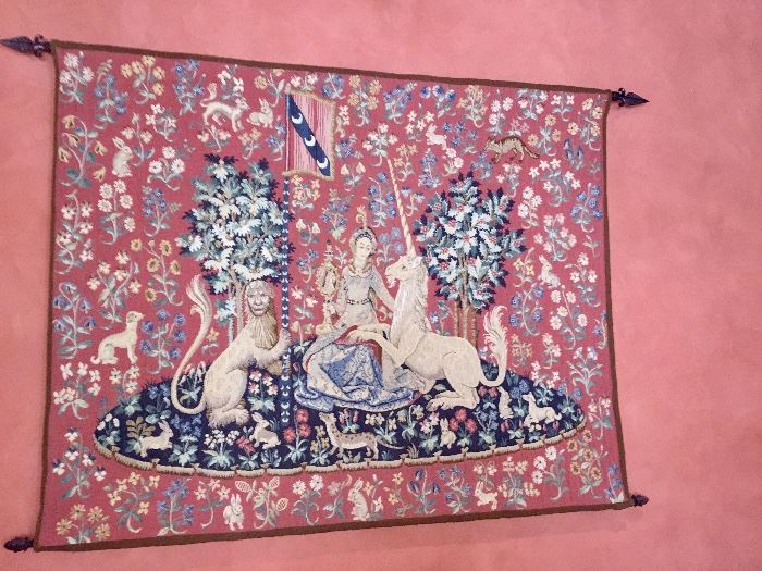 glorious French tapestry from the Versailles area of France