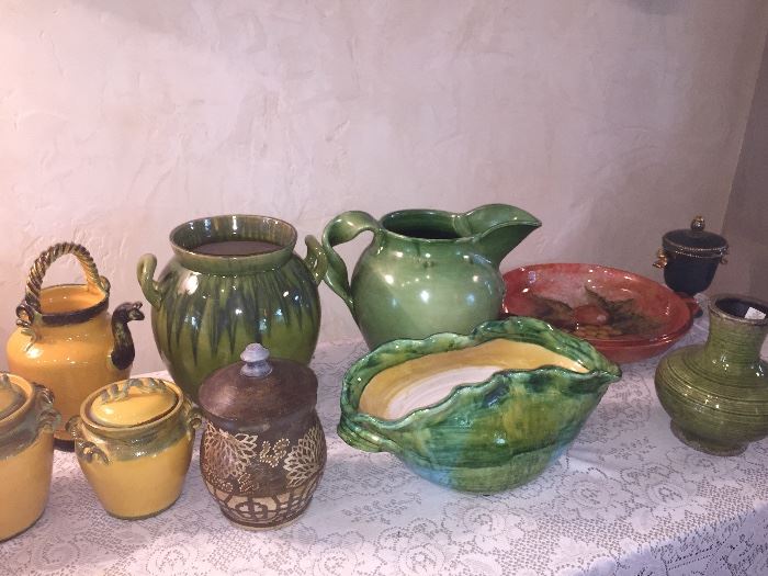 Beautiful glazed pottery 