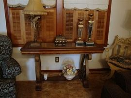 Glass Top, Narrow Table 