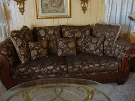 Sofa with Matching Love Seat and Chair