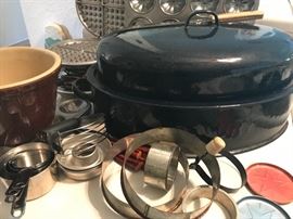 Great English enamel roaster
Tart tins, bake and take holiday gifts