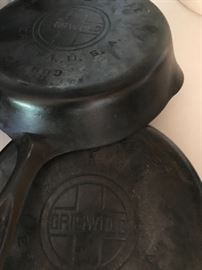 Griswald  cast iron pans