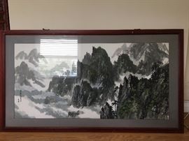 Korean Water Color Painting.   63 x 36