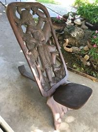 Circa 1950 Vintage, Solid Wood Carving, African