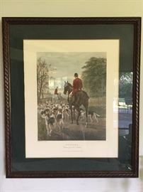Hunting Scene Art Frame.                                                                 2pcs - "Morning" & "Evening"