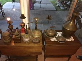 Antique Brass Wares, Milk Jar, Coffee Mills,,,,,,
