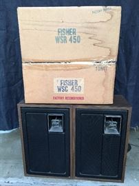 Vintage Zenith Allegro Speakers                                                                    Fisher Speakers in Boxes