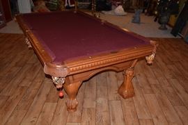 American Heritage Billiard Table & Lamp                             For sale $1600.00