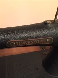 Minnesota sewing machine  - close up