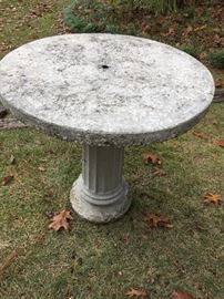 Cement patio table