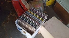 boxes of LP's