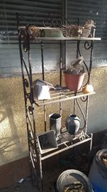 wrought iron shelf