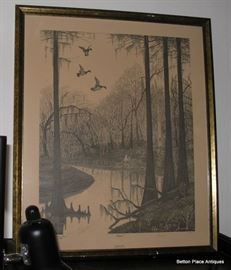 Another Glenn Gore Limited edition Scratchboard Etching Signed and numbered 