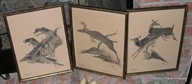 Glenn Gore Scratchboard Etchings of Wild Game
