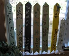 Hand Painted signs for the Garden