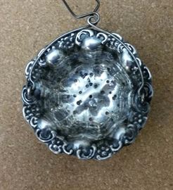 Sterling Silver Tiny Basket, Tea strainer
