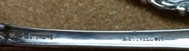 Marks on Stowell Sterling spoons