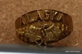 14 kt gold Alaska Gold Ring