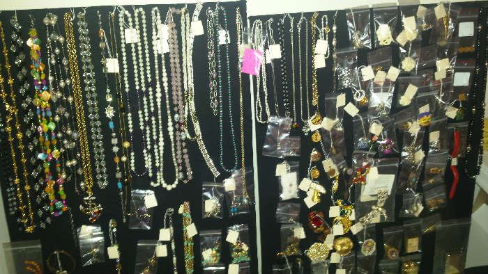Jewelry of all types, vintage to current, gold, gold filled, sterling silver, costume, Swarovski, ladies and men's.
