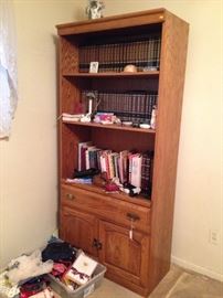 BOOKCASED OF SOLID WOOD$10.00! EVERYTHING ELSE IN THE HOUSE $1.00 EACH, EXCEPT SOME FURNITURE PRICED $5.00 TO $10.00! PLASTIC TABLES AND SHELFS NOT FOR SALE!